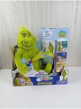 Little Tikes Story Dreamers The Grinch Plush & 3 Storytime Audio Books Read